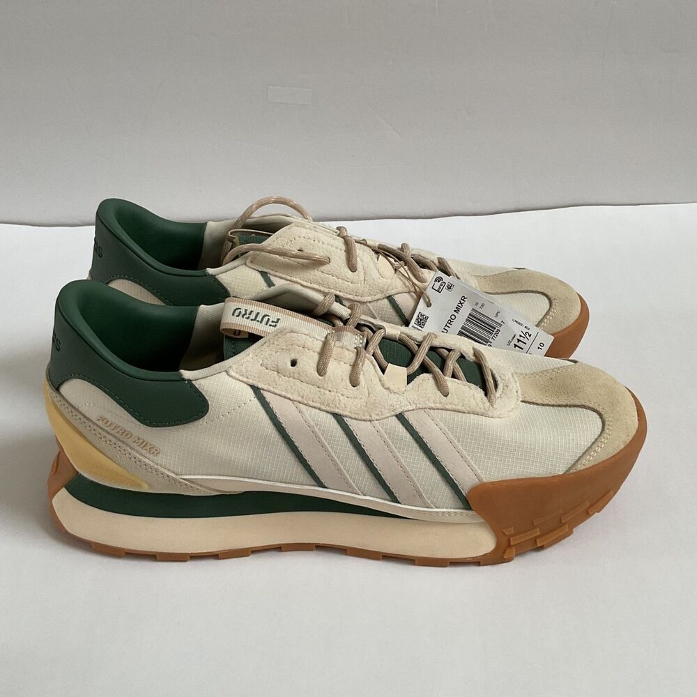 Adidas Futro Mixr Sneakers Mens 10.5 Ecru Tint Cream White Green Oxide GX6888